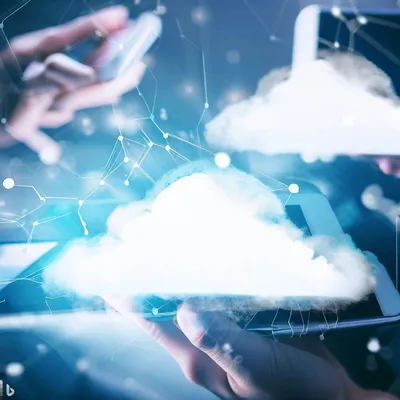 Illustration showcasing cloud connectivity and smart devices working in harmony.